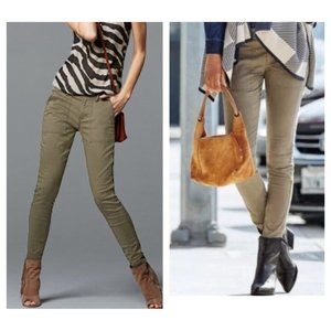 CAbi "Scout" Green Utility Skinny Pants #3199 8